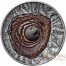 Niue Island VOLCANO VESUVIUS POMPEII ITALY series VOLCANOES Silver coin $2 Real lava inlay Ultra High Relief Concave Convex shape 2015 Antique finish 2 oz
